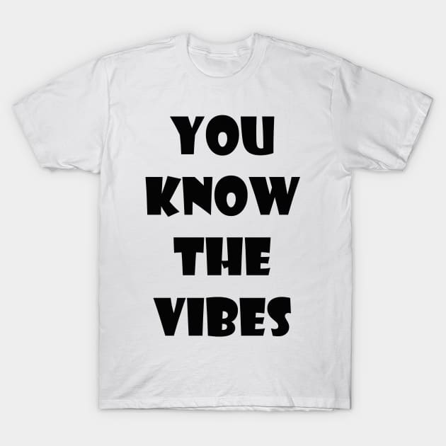 You know the vibes T-Shirt by SamridhiVerma18